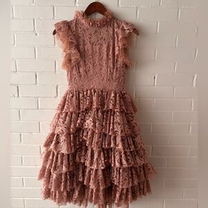 Joyfolie Teens Dress color MAUVE